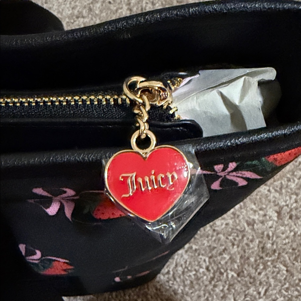 Juicy Couture Black Strawberry Tote - Picture 3 of 4